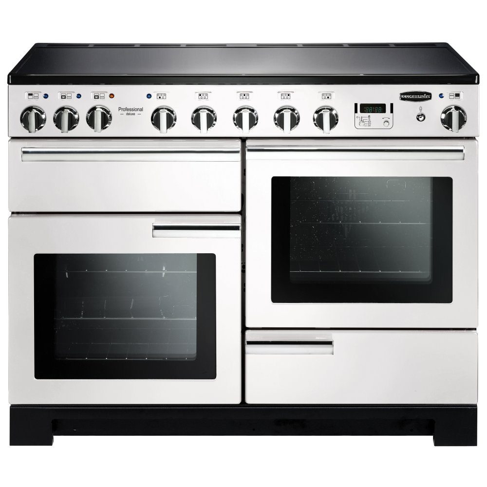 Rangemaster Professional Deluxe 110cm Induction Range Cooker 101580 PDL110EIWH/C – White