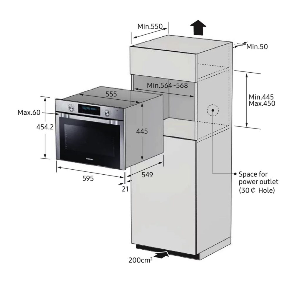 Samsung Dual Cook Steam Pyrolytic Oven, Combi Microwave & Warming Drawer Pack NV75T9979CD NQ50T9539BD NL20T9100WD PACK – GREY