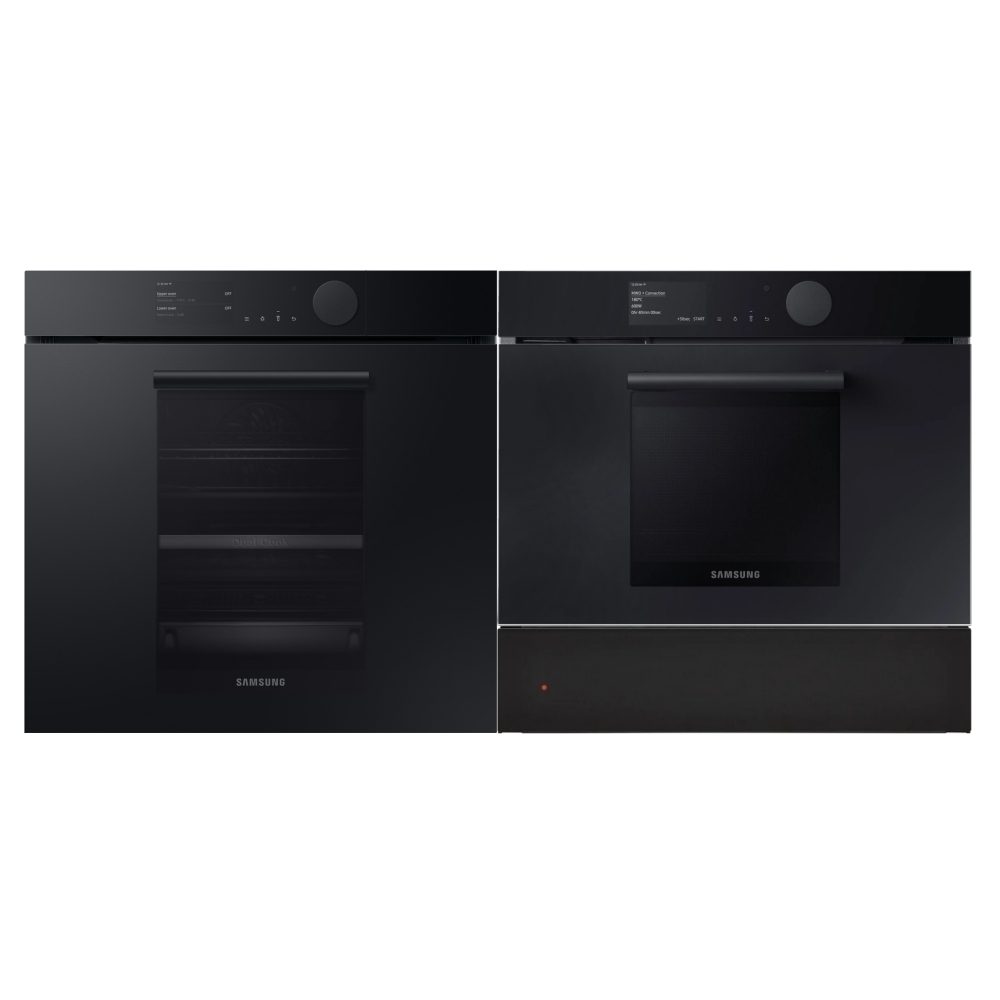 Samsung Dual Cook Steam Pyrolytic Oven, Combi Microwave & Warming Drawer Pack NV75T9979CD NQ50T9539BD NL20T9100WD PACK – GREY