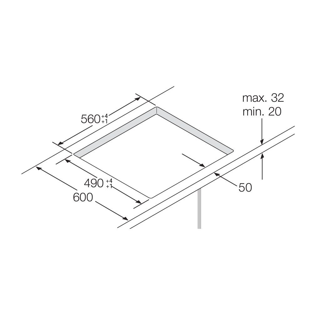 Samsung 60cm 4 Zone Induction Hob NZ64F3NM1AB – Black