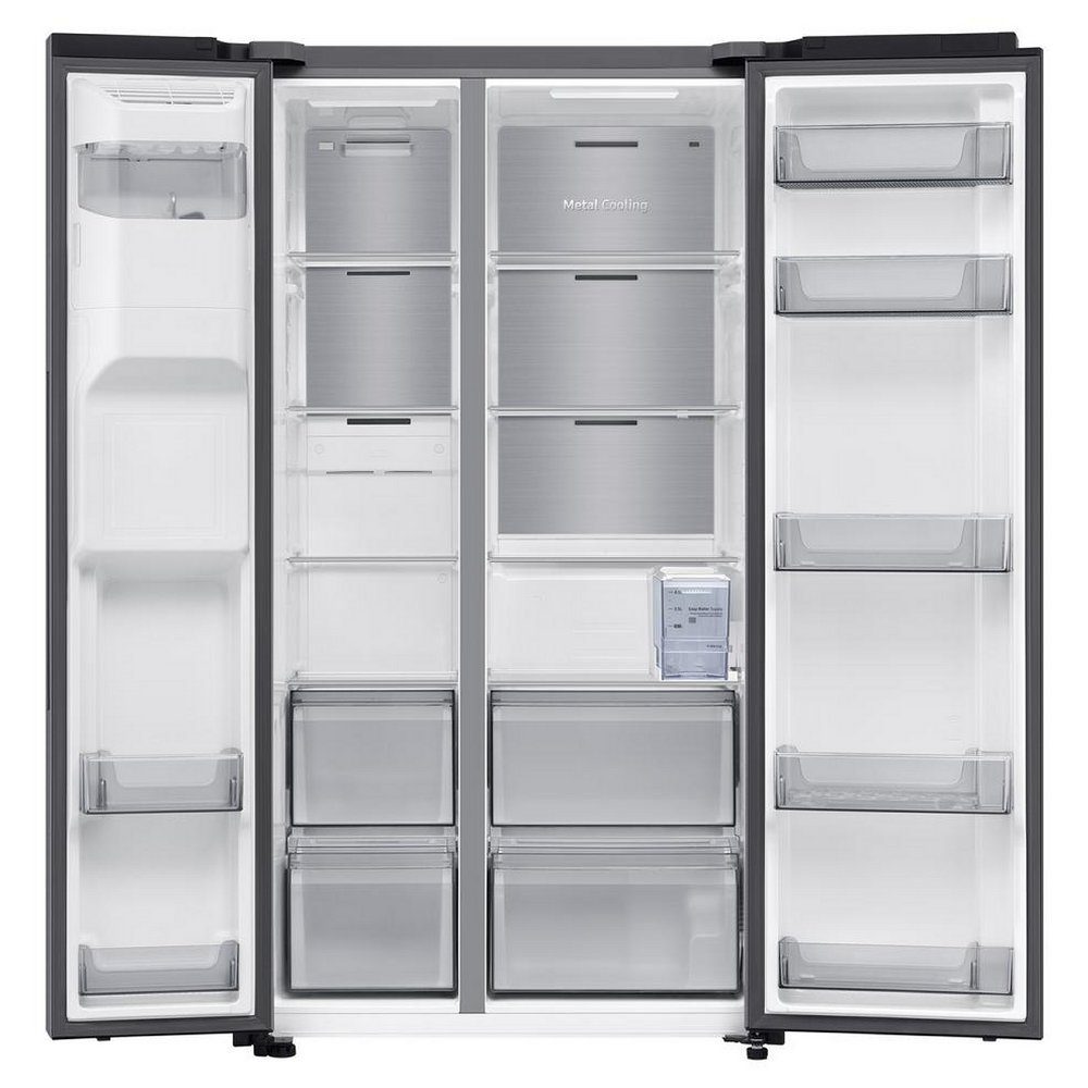 Samsung American Style Fridge Freezer With Ice & Water Non Plumbed RS70F65KETEU – Silver