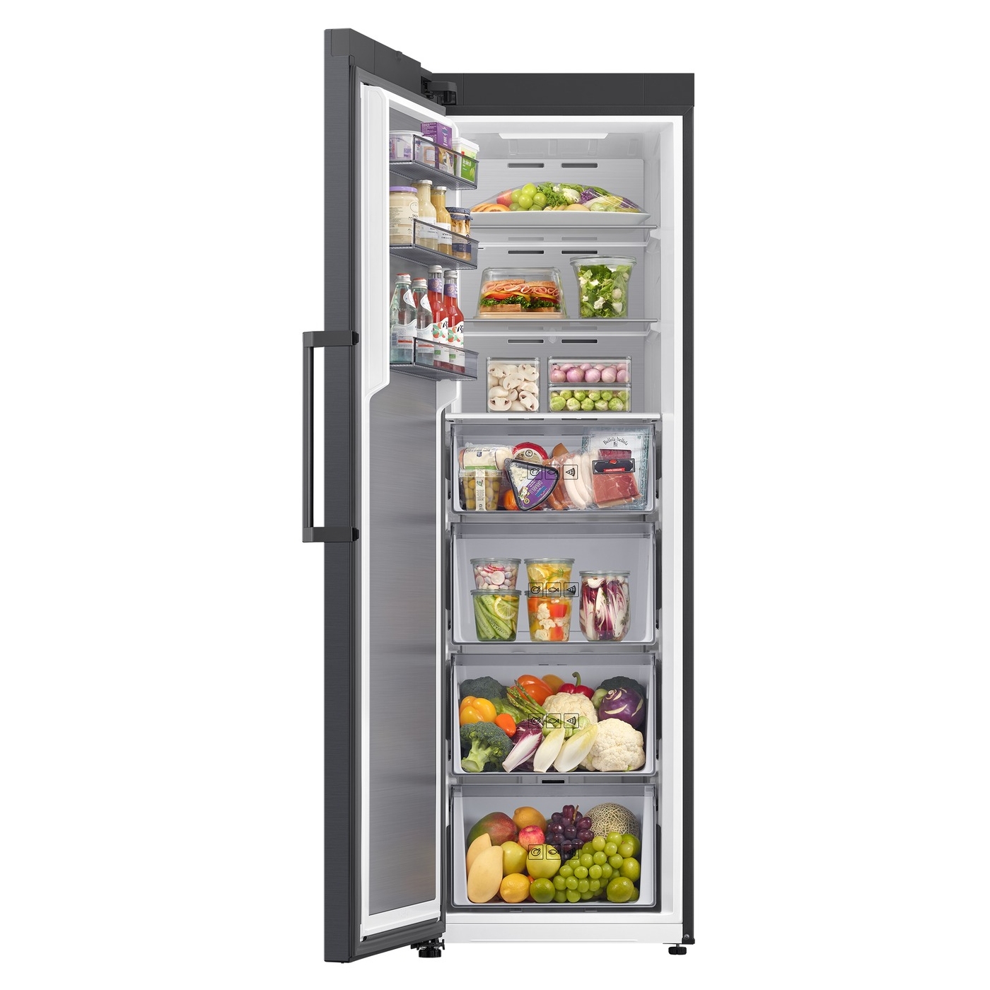 Samsung 59.5cm Total No Frost Tall Freezer RZ70H32HEFEU – Black Steel