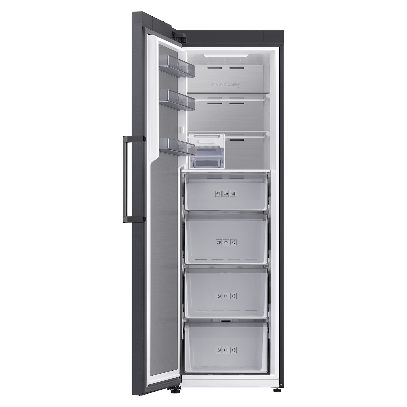 Samsung 59.5cm Total No Frost Tall Freezer RZ70H32HEFEU – Black Steel