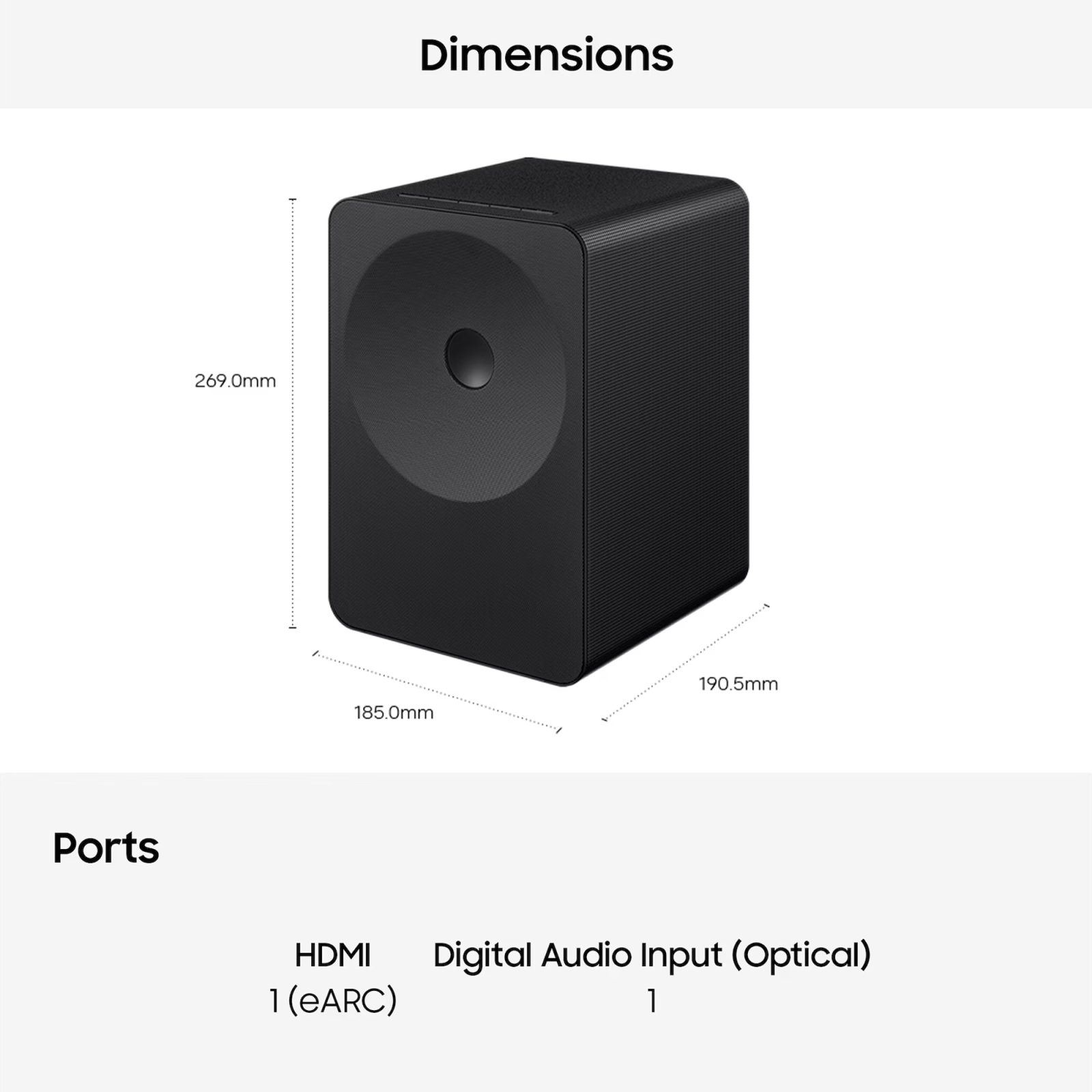 Samsung 2026 LS70H Multi-Directional Music Studio 7 WiFi-Bluetooth Wireless Speaker HW-LS70H/XU – Black