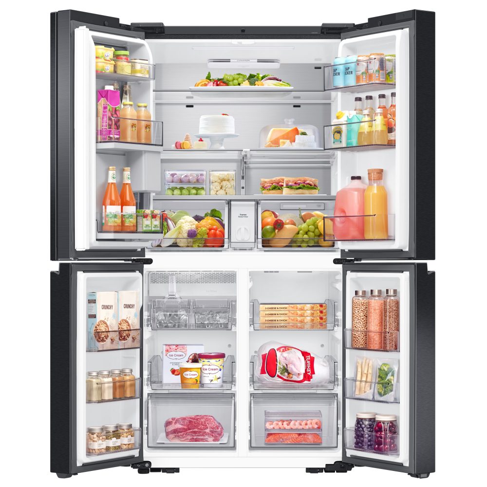Samsung French Style Family Hub Fridge Freezer With Ice & Water RF65DG9H0EB1EU – Black Steel