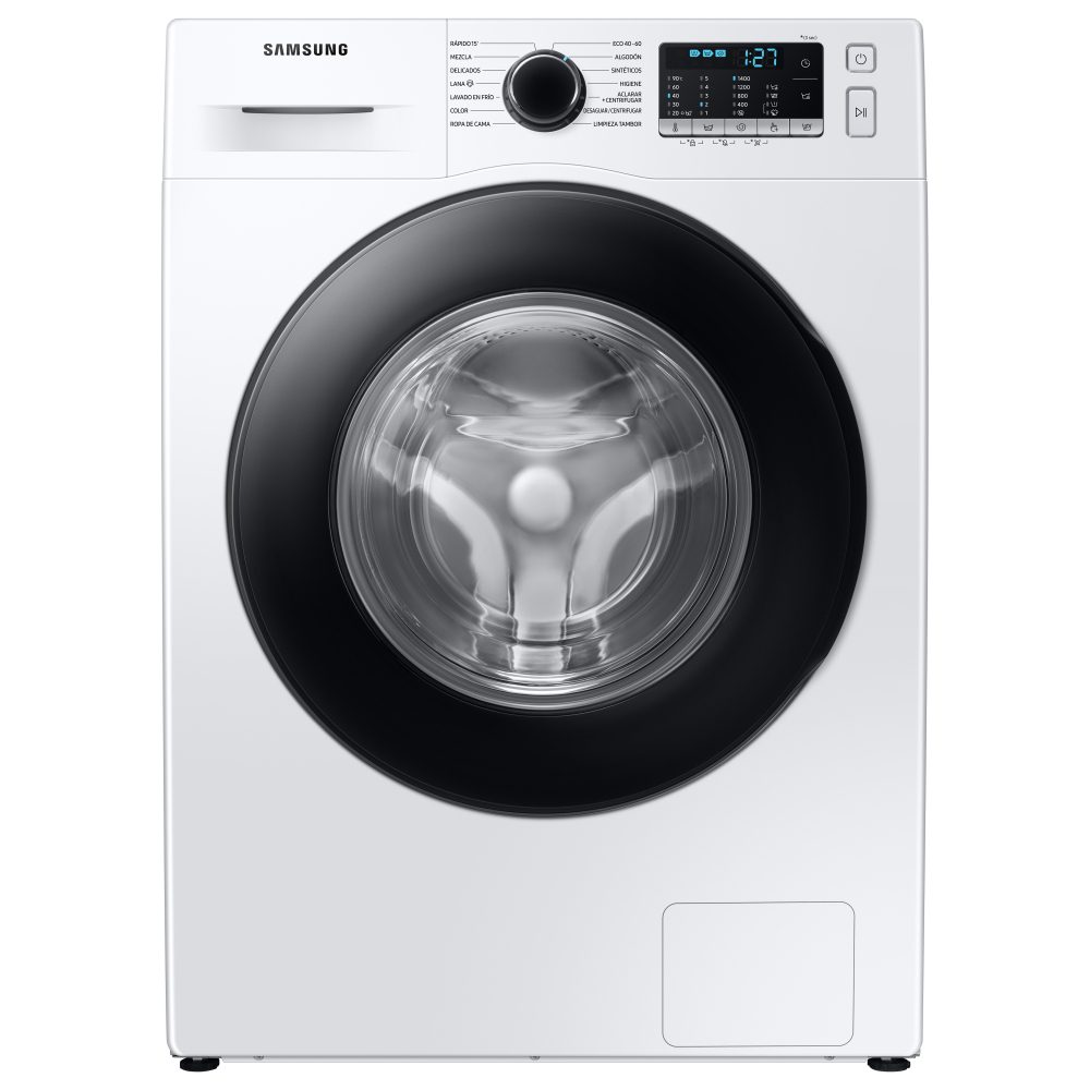 Samsung 8kg Series 5 EcoBubble Steam Washing Machine 1400rpm WW80TA046AE – White