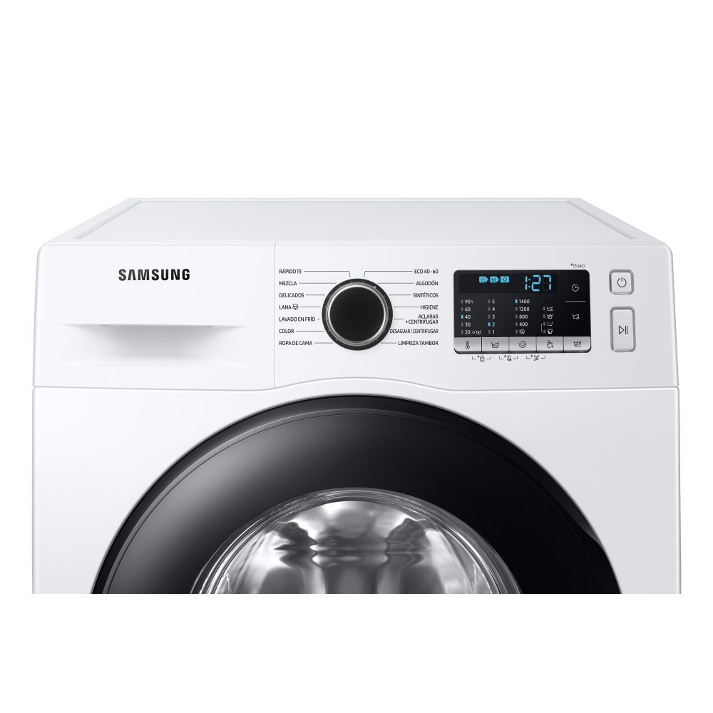 Samsung 8kg Series 5 EcoBubble Steam Washing Machine 1400rpm WW80TA046AE – White
