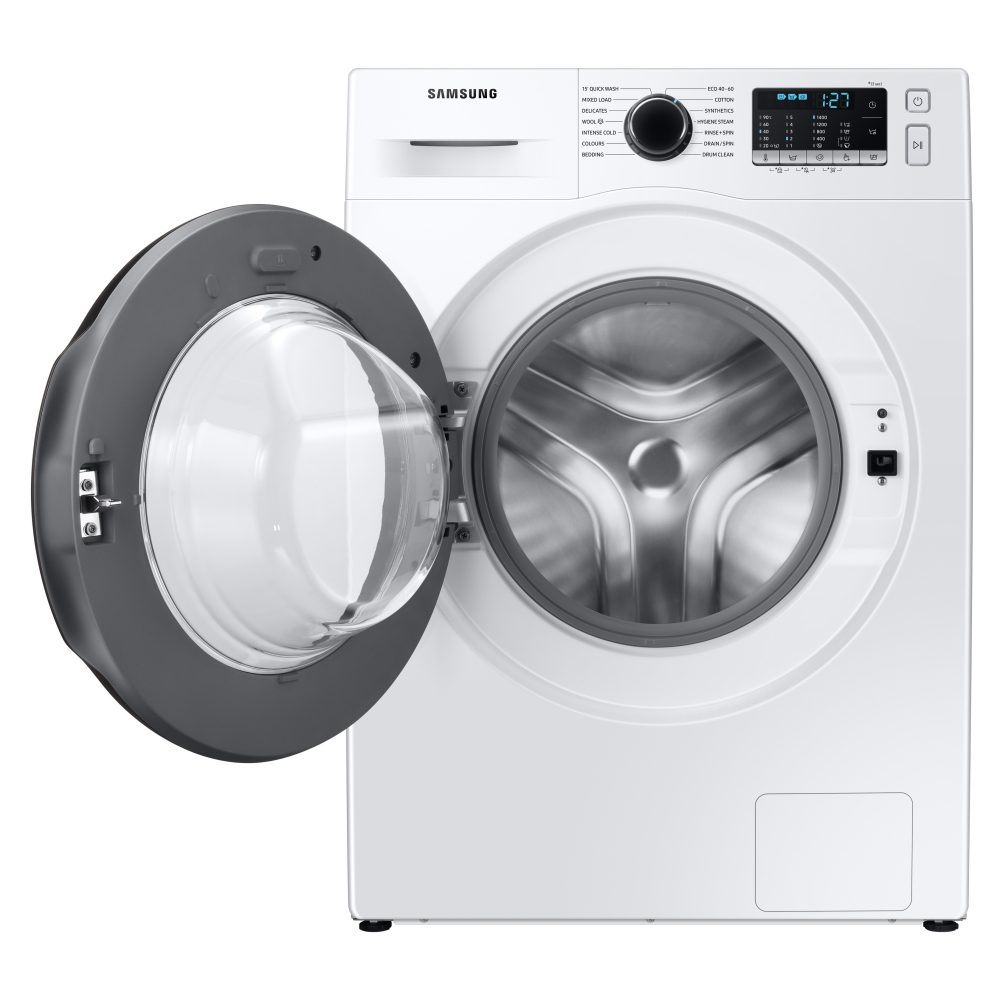 Samsung 8kg Series 5 EcoBubble Steam Washing Machine 1400rpm WW80TA046AE – White