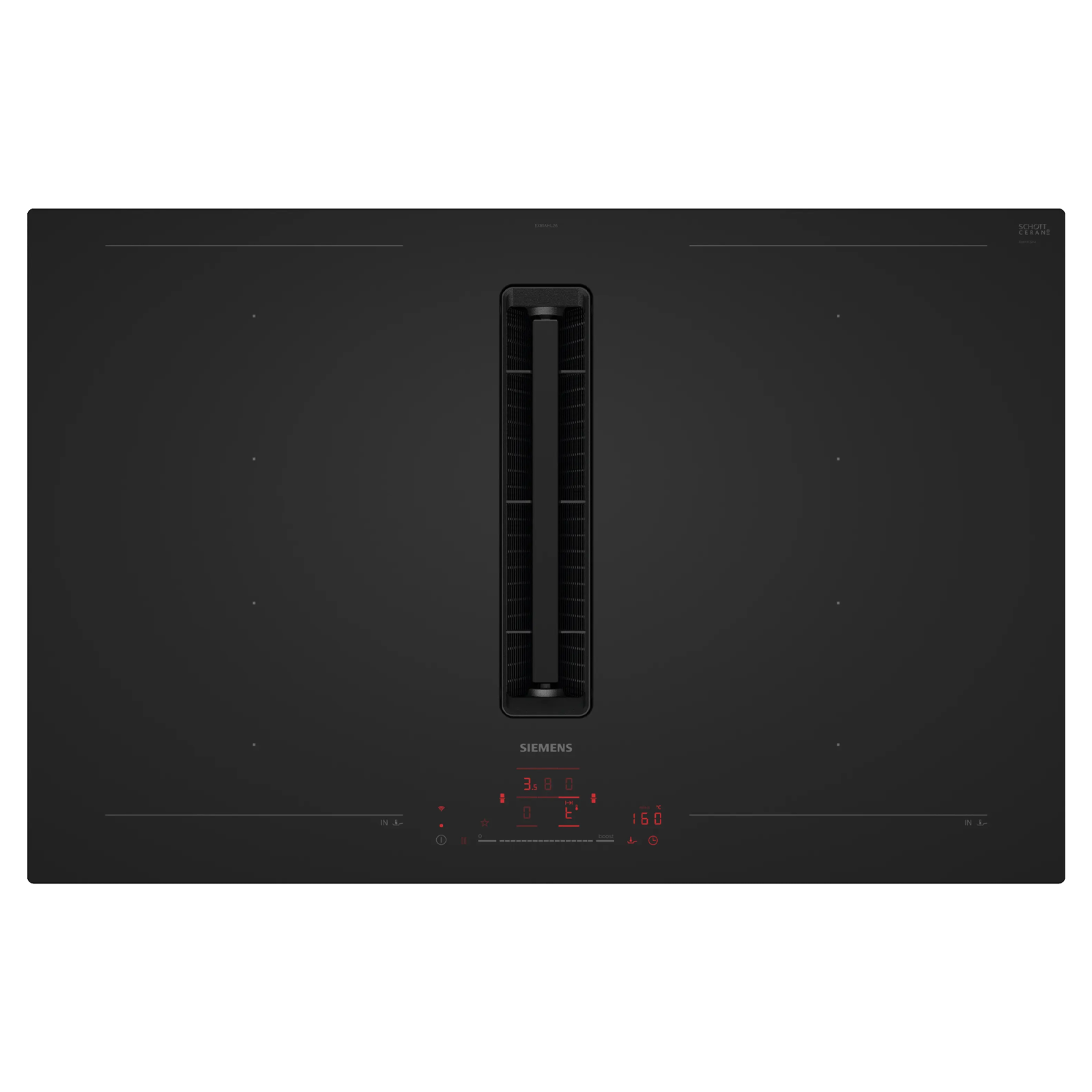 Siemens iQ700 80cm Frameless Air Venting Induction Hob EX81AHL26E – Matt Black