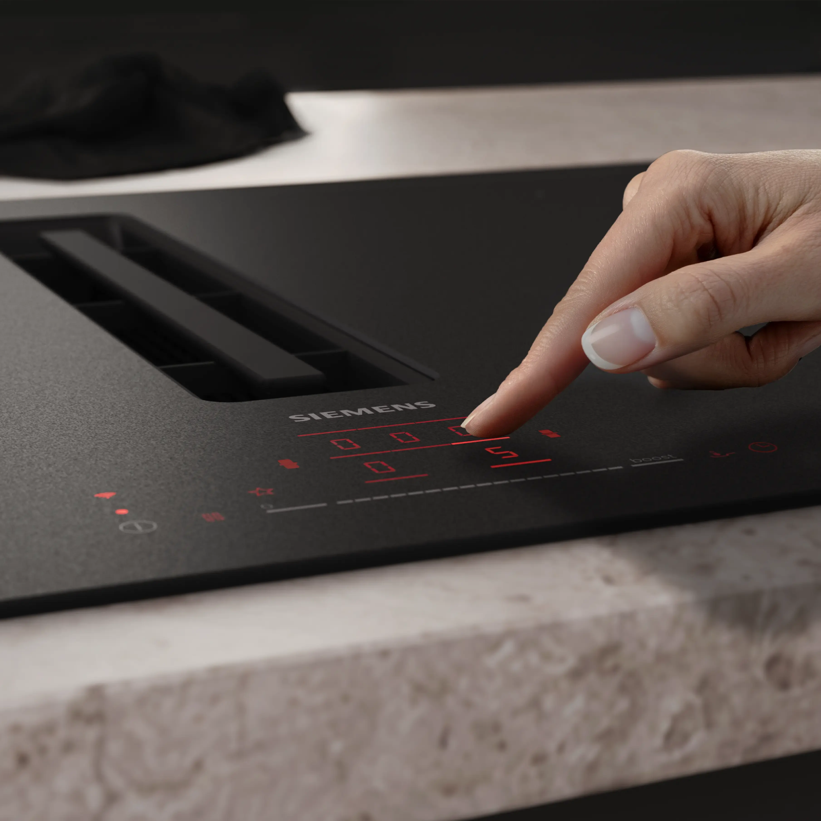 Siemens iQ700 80cm Frameless Air Venting Induction Hob EX81AHL26E – Matt Black