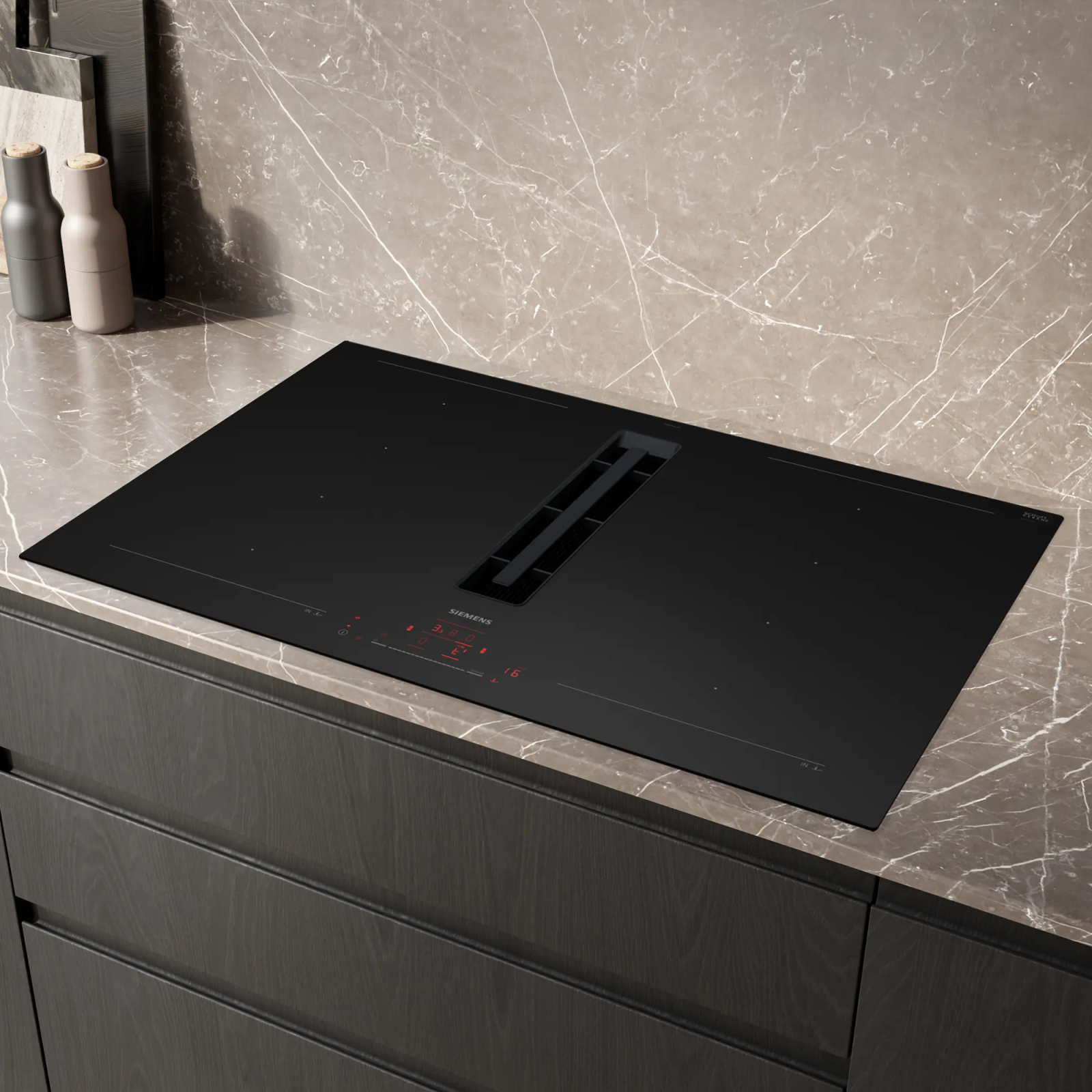 Siemens iQ700 80cm Frameless Air Venting Induction Hob EX81AHL26E – Matt Black