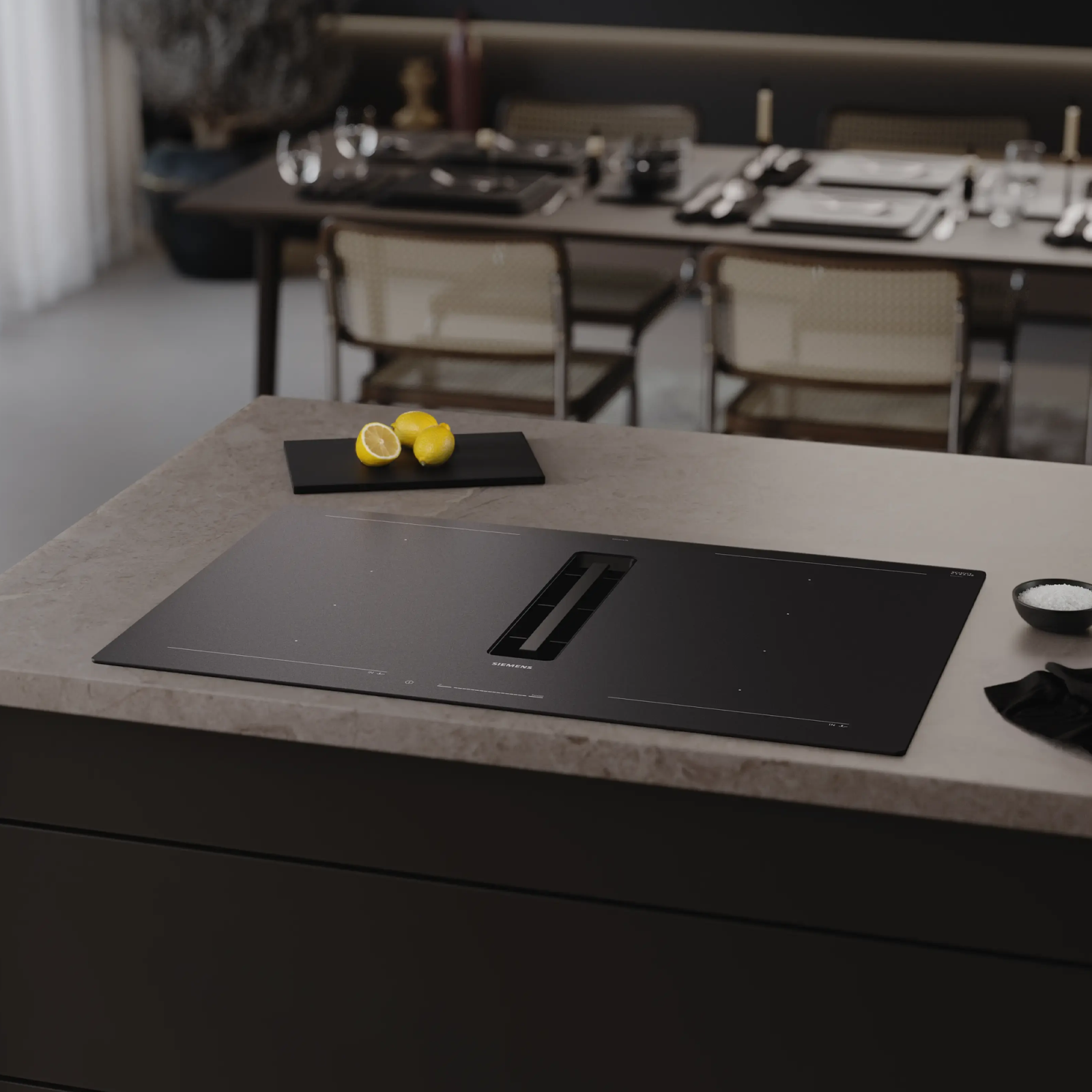 Siemens iQ700 80cm Frameless Air Venting Induction Hob EX81AHL26E – Matt Black