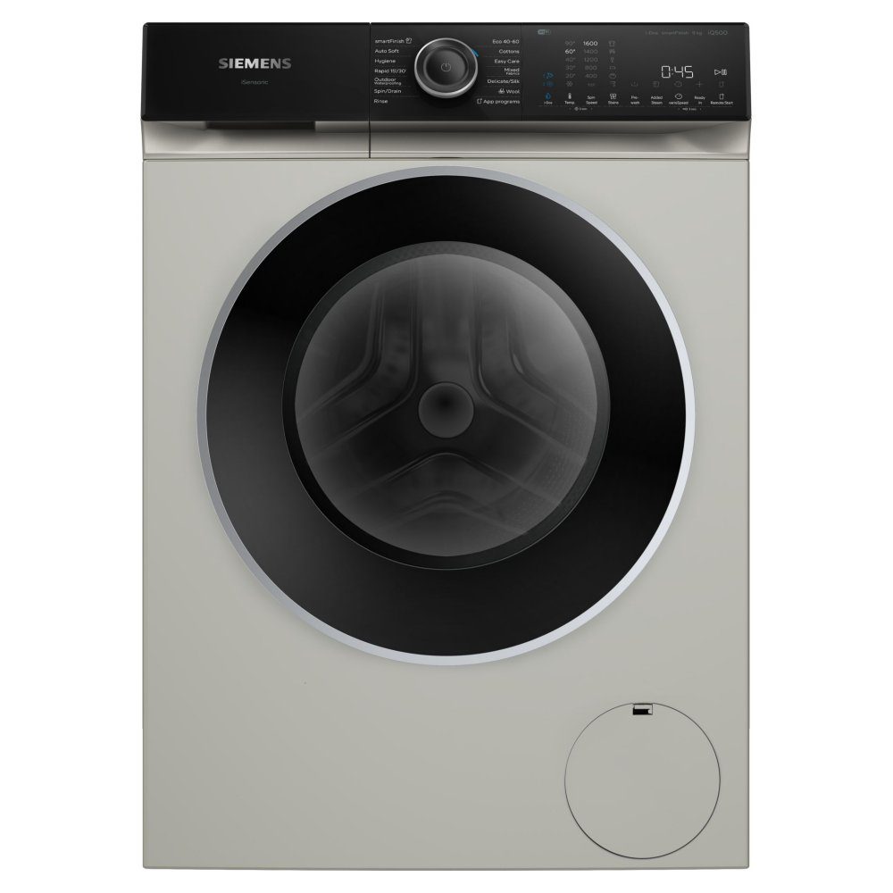 Siemens 9kg IQ-500 i-DOS Washing Machine 1600rpm WG46H2AXGB – Silver