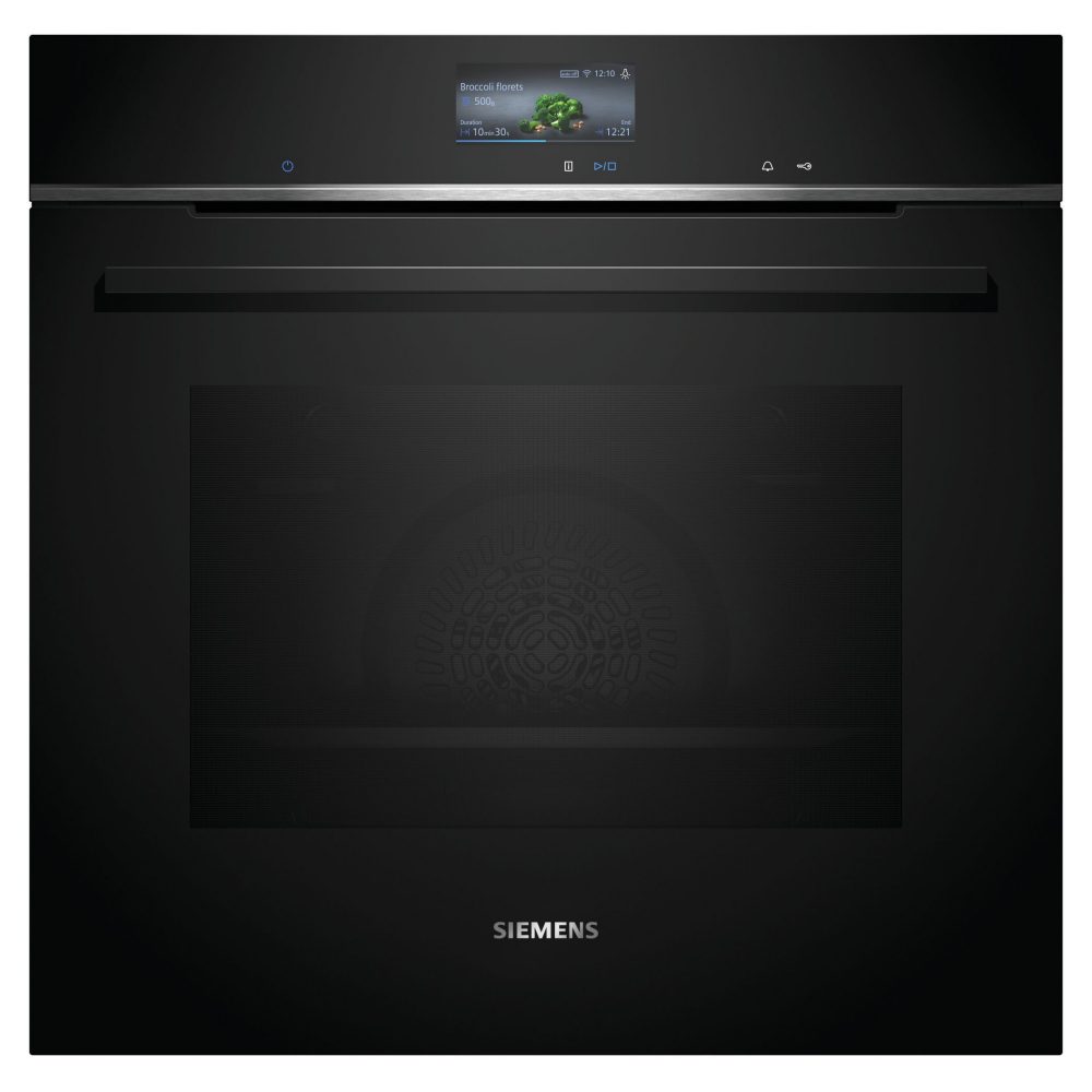 Siemens IQ-700 Pyrolytic Multifunction Single Oven HB776G1B1B – Black