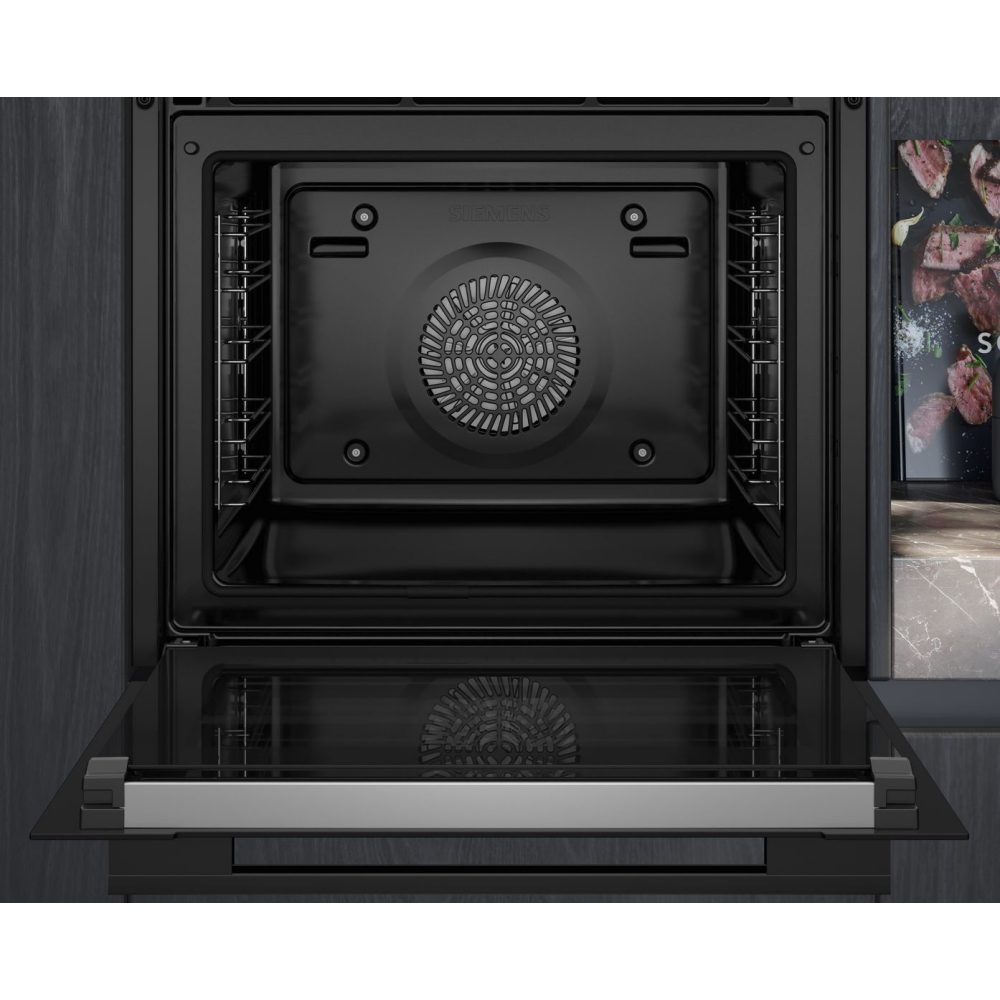 Siemens IQ-700 Pyrolytic Multifunction Single Oven HB776G1B1B – Black