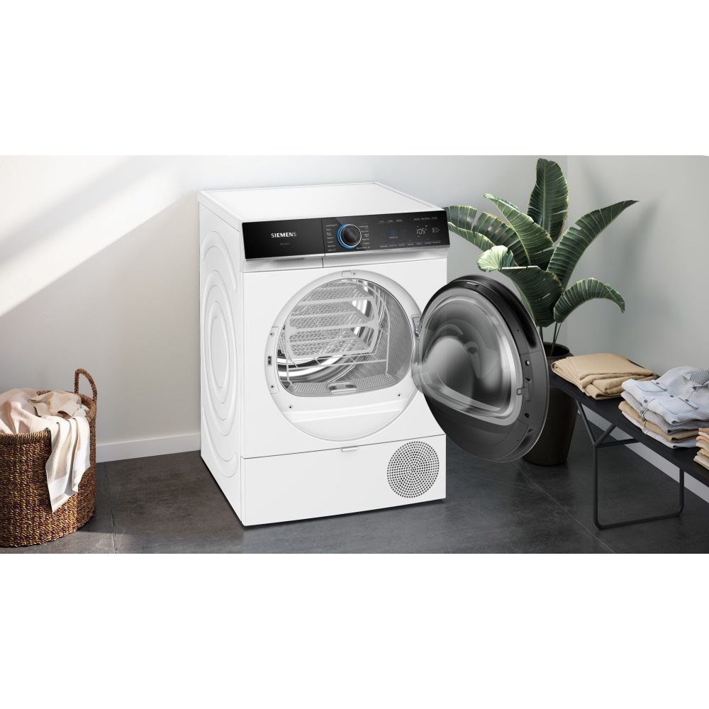 Siemens WQ46B2C9GB 9kg IQ-700 Heat Pump Condenser Tumble Dryer – WHITE