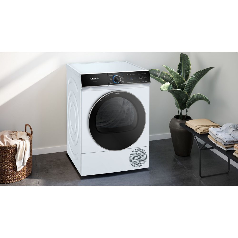 Siemens WQ46B2C9GB 9kg IQ-700 Heat Pump Condenser Tumble Dryer – WHITE