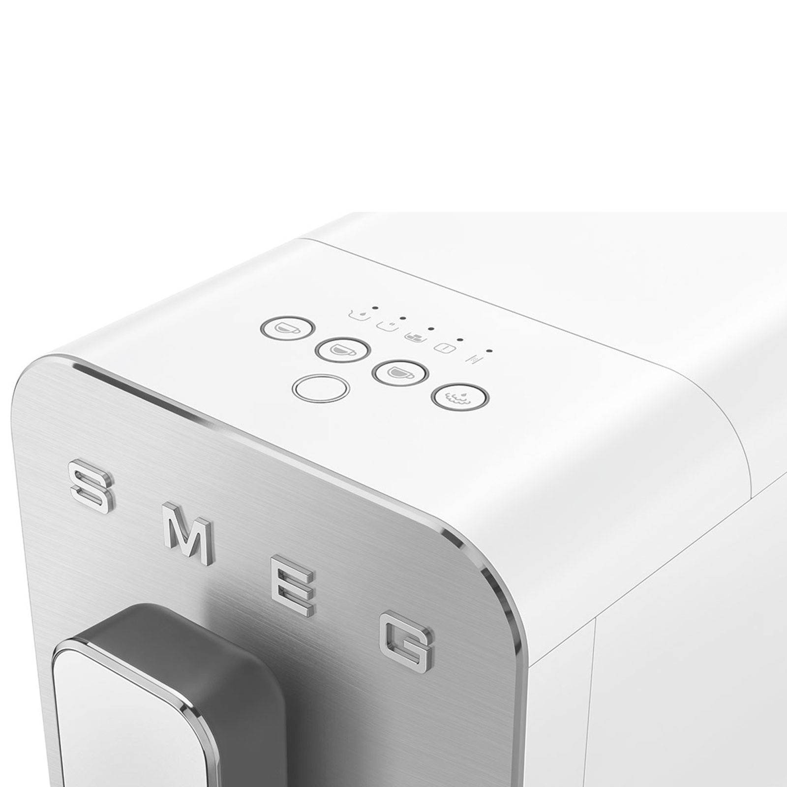 Smeg Freestanding Bean To Cup Coffee Machine BCC12WHMUK - Matte White
