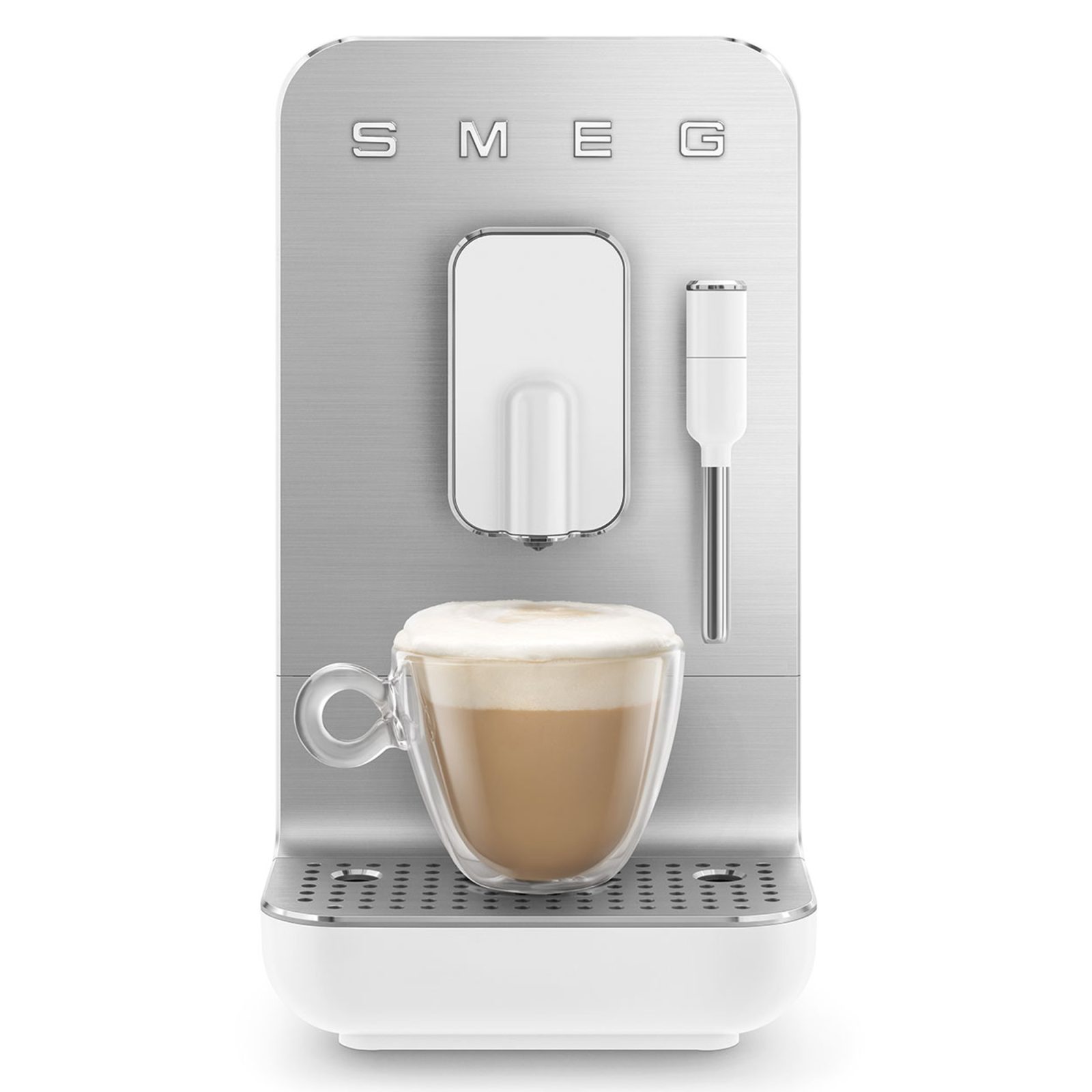 Smeg Freestanding Bean To Cup Coffee Machine BCC12WHMUK - Matte White