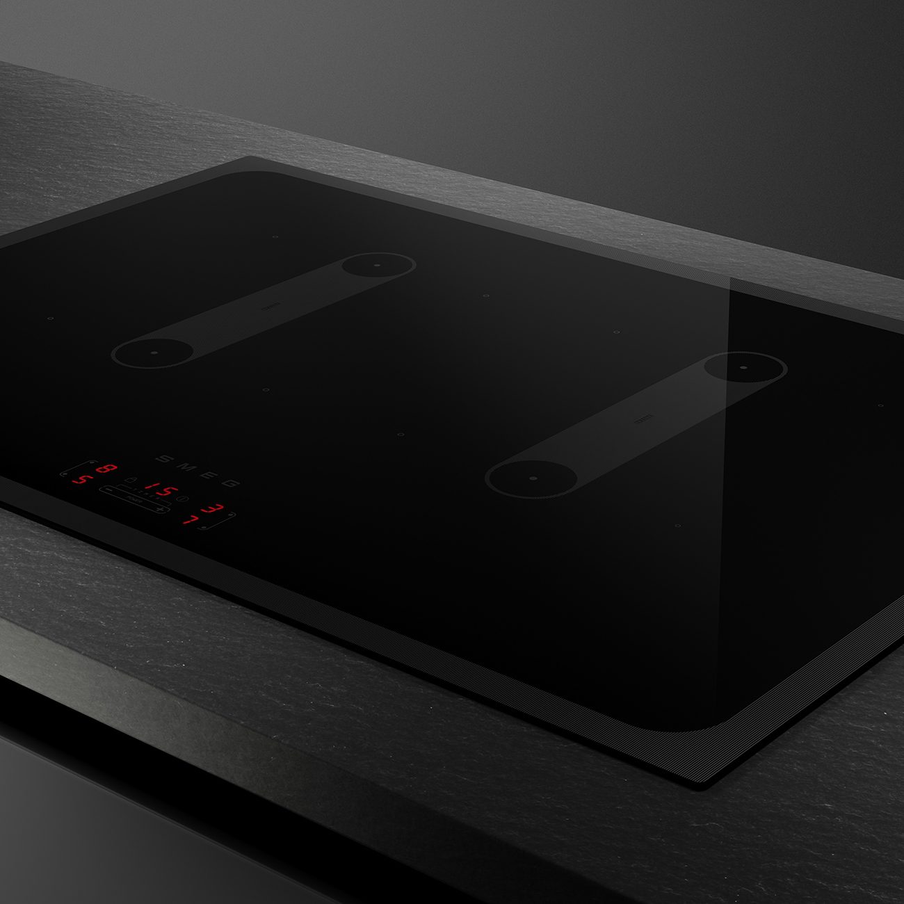 Smeg 75cm Musa 4 Zone Induction Hob SI2B22741D – Black