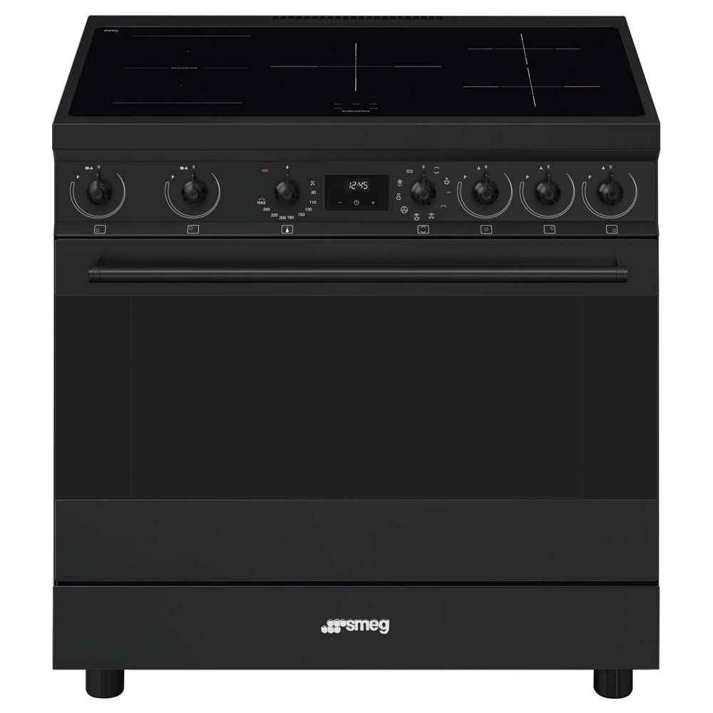 Smeg 90cm Classic Single Cavity Induction Range Cooker C9IMN2 – Matte Black