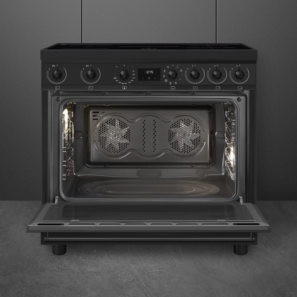 Smeg 90cm Classic Single Cavity Induction Range Cooker C9IMN2 – Matte Black