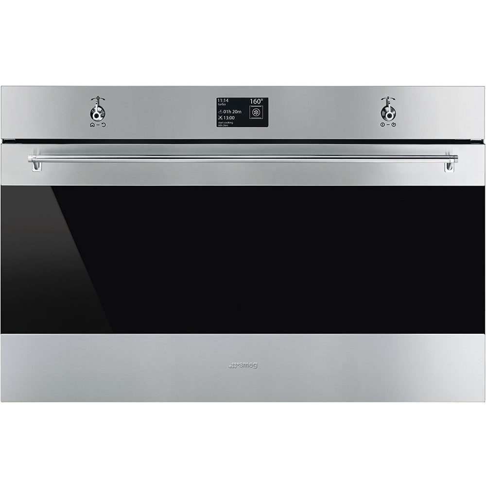 Smeg 90cm Classic Pyrolytic Multifunction Single Oven SFP9395X1 – Stainless Steel
