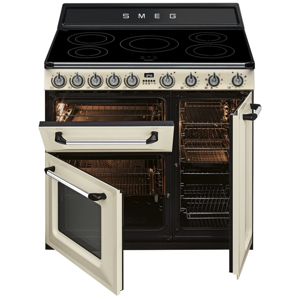 Smeg 90cm Victoria Induction Range Cooker TR93IP2 – Cream