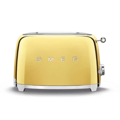 Smeg  Retro 2 Slice Toaster TSF01GOUK – GOLD