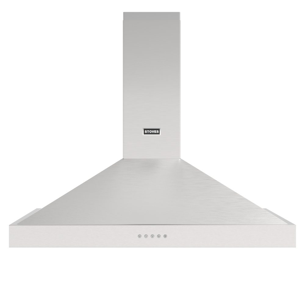 Stoves Sterling 90PYR Chimney Hood 444411651 – STAINLESS STEEL