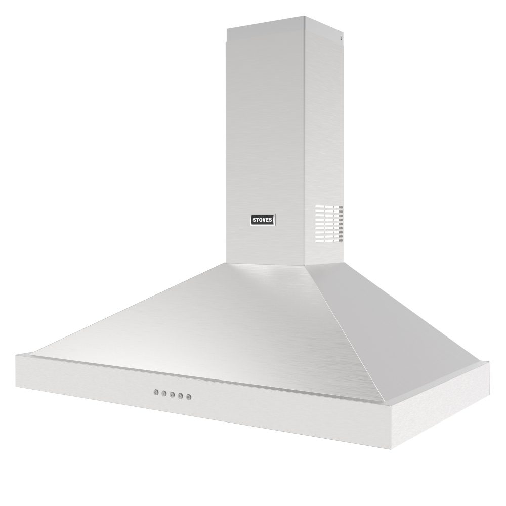 Stoves Sterling 90PYR Chimney Hood 444411651 – STAINLESS STEEL