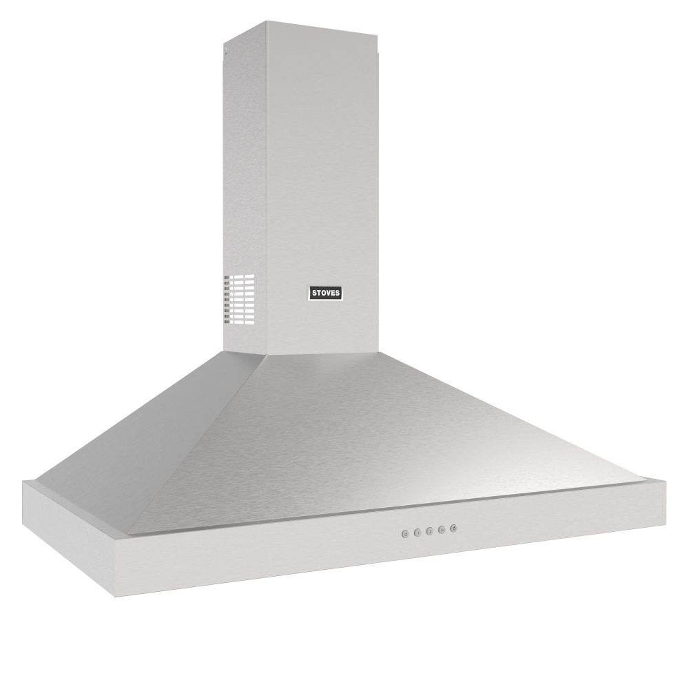 Stoves Sterling 90PYR Chimney Hood 444411651 – STAINLESS STEEL