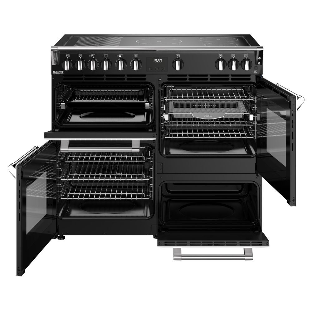 Stoves Richmond Deluxe 100EI Induction Range Cooker 444412022 – ICE WHITE