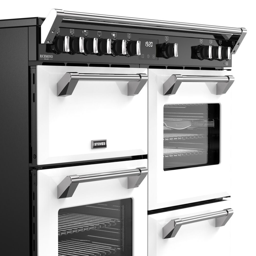 Stoves Richmond Deluxe 100EI Induction Range Cooker 444412022 – ICE WHITE