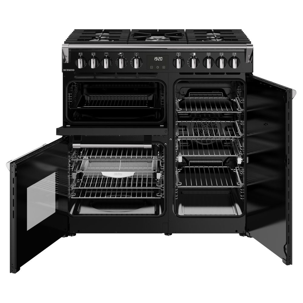 Stoves Richmond 90DF Dual Fuel Range Cooker 444411850 – BLACK
