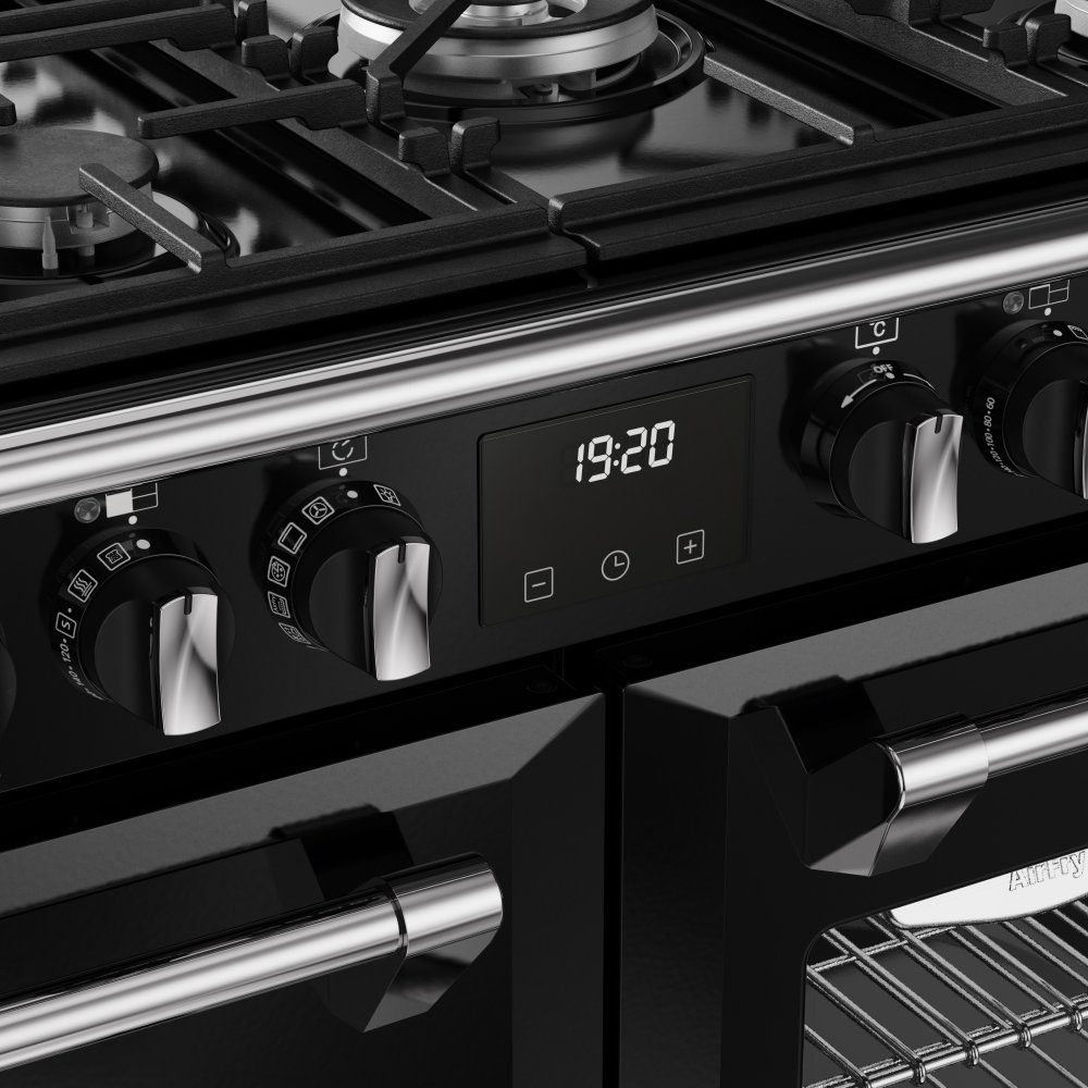 Stoves Richmond Deluxe 100DF Dual Fuel Range Cooker 444411871 – BLACK
