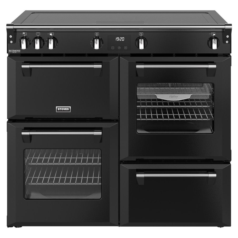 Stoves Richmond Deluxe 100cm FreedomFLEX Induction Range Cooker 444411875 – BLACK