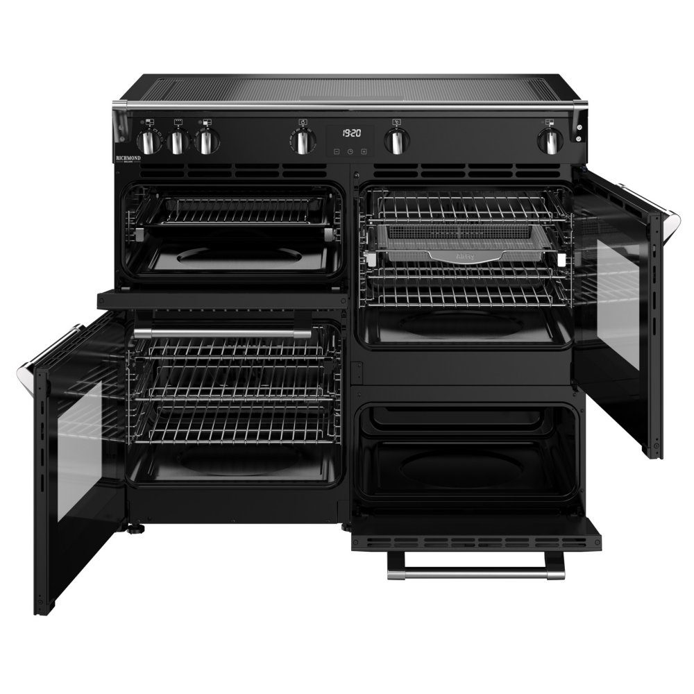 Stoves Richmond Deluxe 100cm FreedomFLEX Induction Range Cooker 444411875 – BLACK