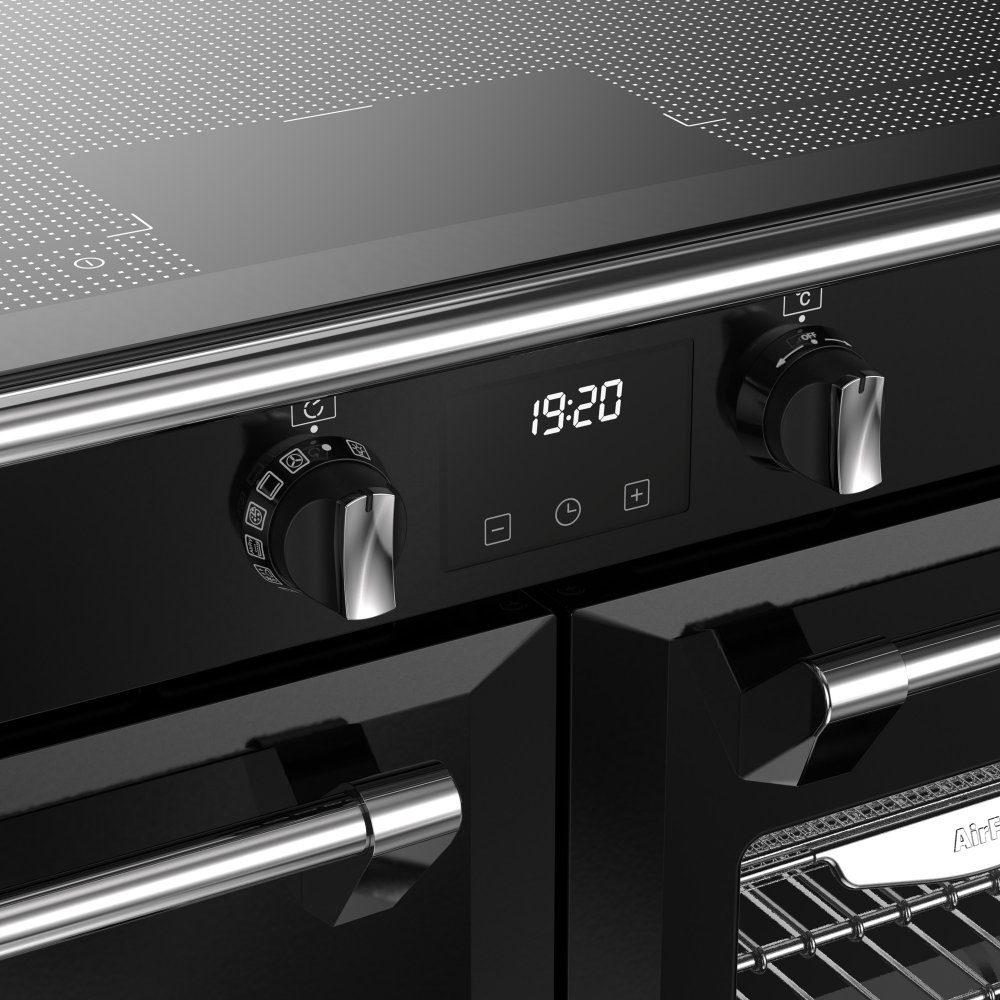 Stoves Richmond Deluxe 100cm FreedomFLEX Induction Range Cooker 444411875 – BLACK