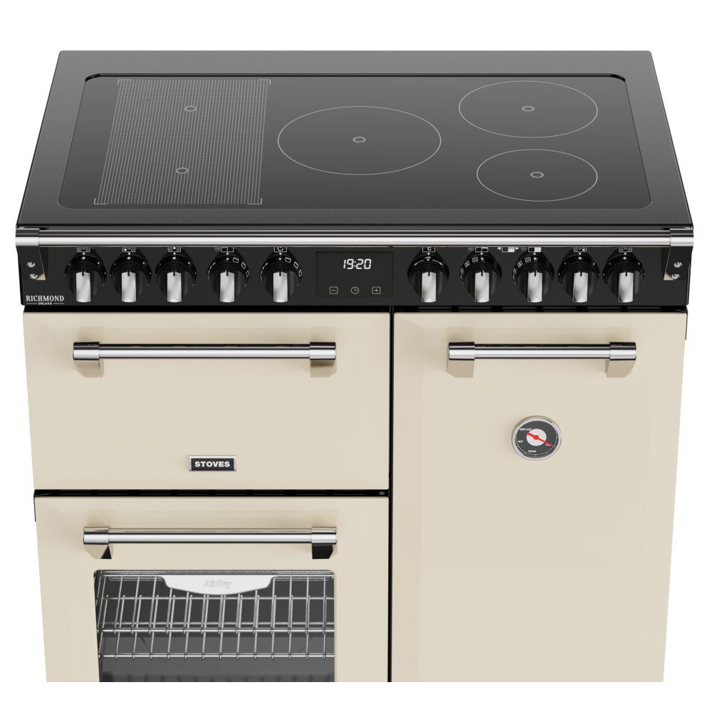 Stoves Richmond Deluxe 90EI Induction Range Cooker 444411870 – CREAM