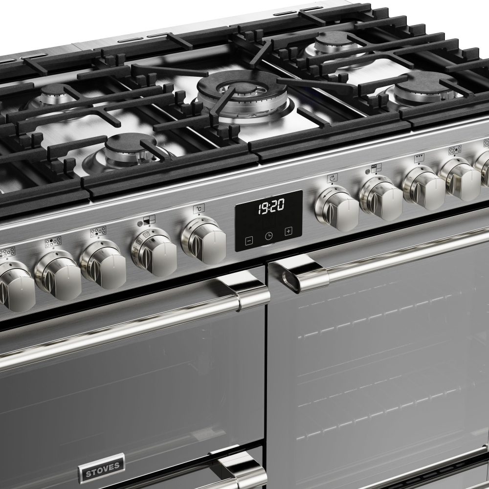 Stoves 11467 Sterling Deluxe 100cm Dual Fuel Range Cooker ST DX STER D1000DF SS – STAINLESS STEEL