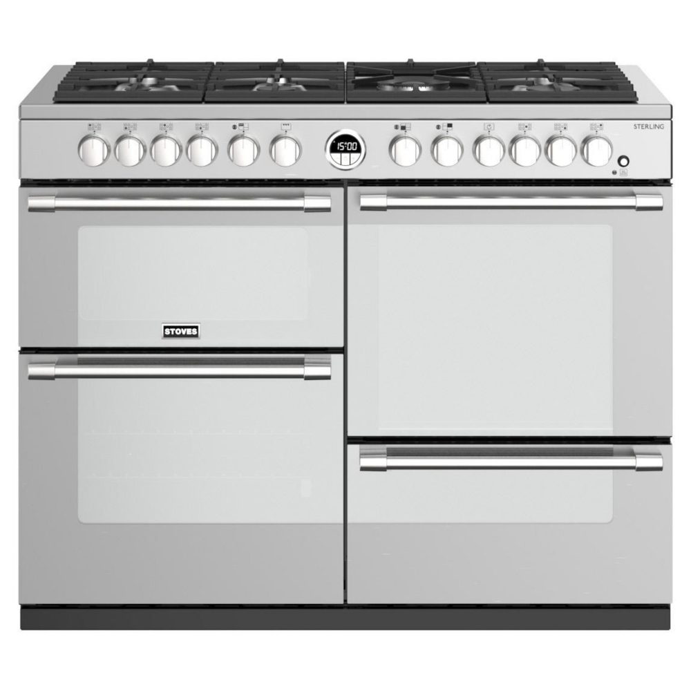 Stoves 11429 Sterling 110cm Dual Fuel Range Cooker ST STER S1100DF MK22 SS – STAINLESS STEEL