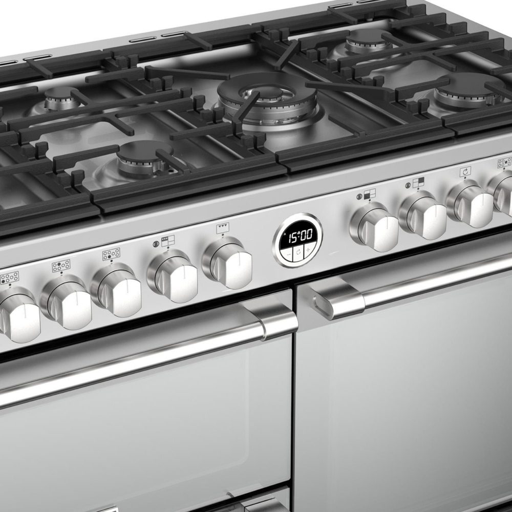 Stoves 11429 Sterling 110cm Dual Fuel Range Cooker ST STER S1100DF MK22 SS – STAINLESS STEEL