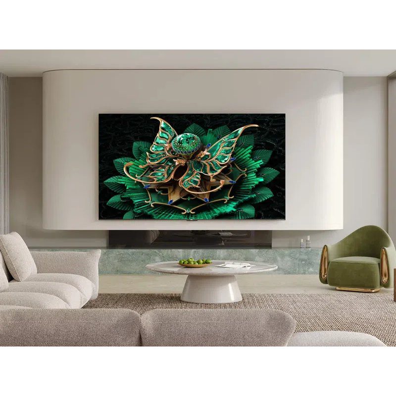 TCL 2025 50″ Premium 4K QD-Mini LED UHD Smart TV 50C7K – Black
