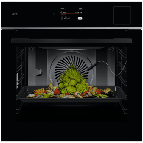 AEG  Series 8000 SteamPro Sous Vide Multifunction Single Oven TP8SB731AB – Black