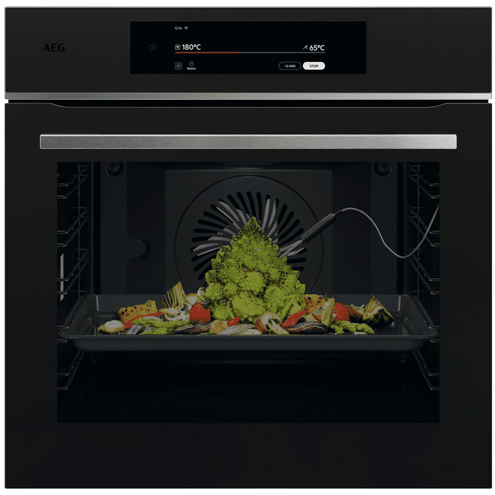 AEG Series 9000 ProAssist Pyrolytic Multifunction Single Oven TT9PB831AT – Matte Black