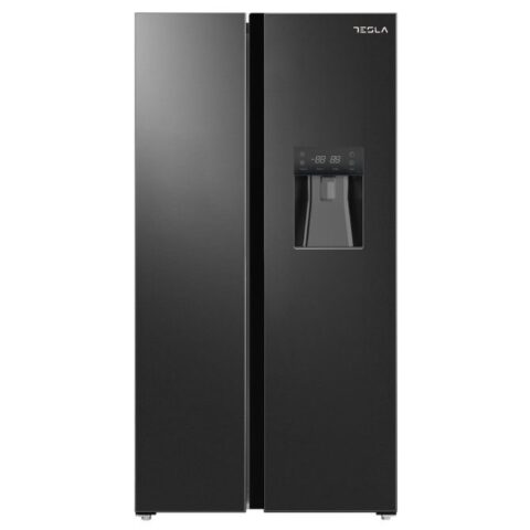 Tesla  American Fridge Freezer With Water Dispenser Non Plumbed T582SBSB – Black