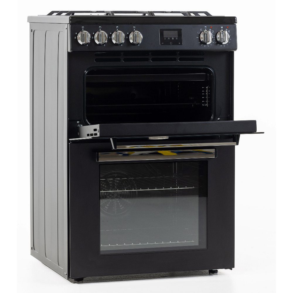 Tesla 60cm Freestanding Dual Fuel Cooker TMRDF60B – Black