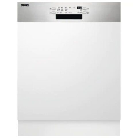 Zanussi  60cm Semi Integrated Dishwasher ZDSN653X2 – STAINLESS STEEL