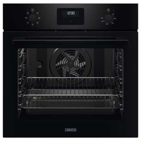 Zanussi  Multifunction Single Oven ZOHNX3K1 – BLACK